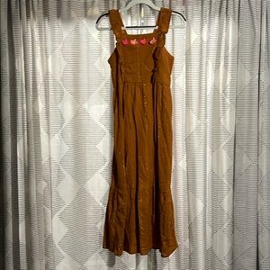 Maxi dress with flutter straps
